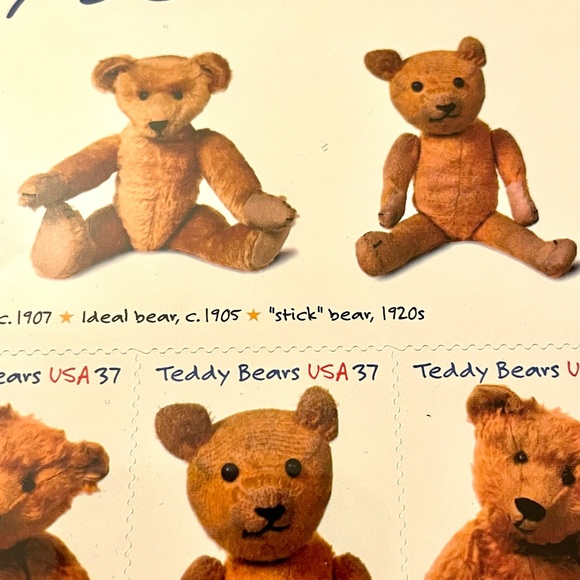 Sheet of Gund Bear USPS Postage Stamps - Picture 8 of 9